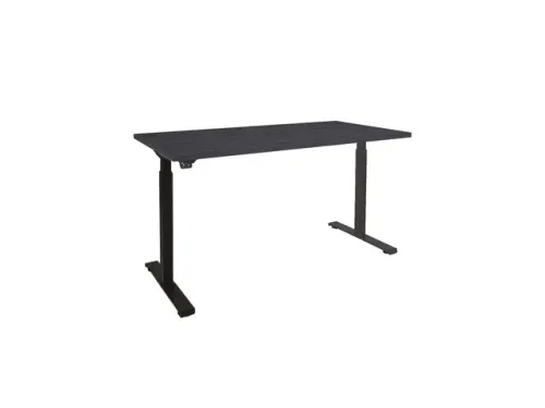 Dextro Basic Zit-sta Bureau Elektrisch 160x80 Hout Zwart 25mm Zwart