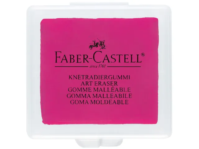 Kneedgum Faber-Castell in 3 kleuren assorti display 18 stuks