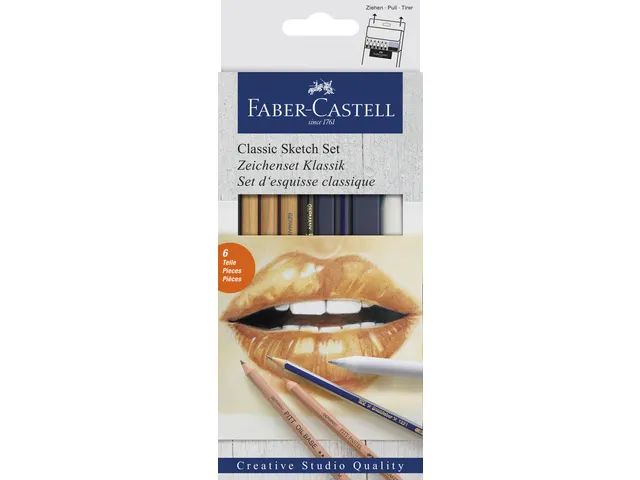 Potloodset Faber-Castell classic 6-delig