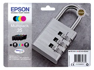 Epson 35 T3586 Inktcartridges Zwart + 3 Kleuren - 1