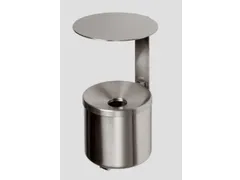 Wandasbak 2.4 liter HxØ 310x155mm Rvs Met Overkapping Rvs