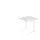 In hoogte verstelbaar bureau,HxBxD 680-850x800x800mm,blad wit