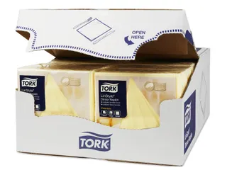 Tork 478712 Premium Linstyle Dinnerservet champagne 600 Stuks - 2