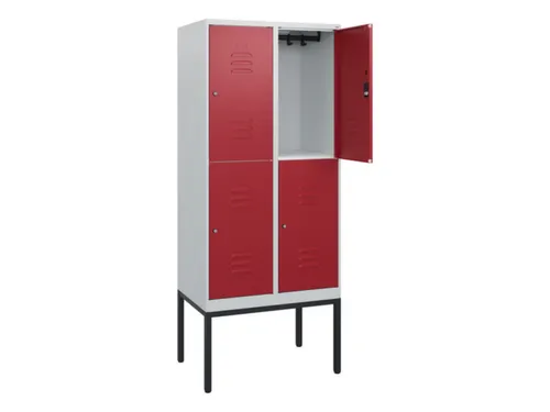 dubbeldekse locker,HxBxD 1950x800x500mm,2x2vak.,vak B 400mm