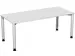 Bureau 4-Poot Ronde Buis Hxbxd 680-800X1800X800Mm Lichtgrijs