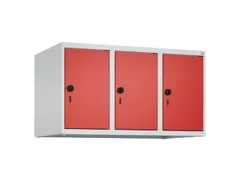 opzetkast,v. locker,3vak.,vak B 300mm,HxBxD 500x900x500mm,vleugeldeur
