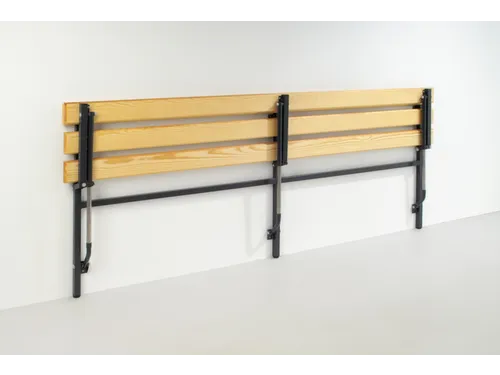 klapbank,HxLxD 780x2000x380mm,houten lijst,frame staal RAL7016
