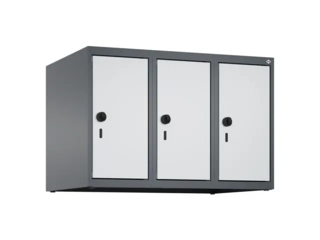 opzetkast,v. locker,3vak.,vak B 250mm,HxBxD 500x750x500mm,vleugeldeur