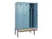 armoire vestiaire avec banc noir et blanc,HxlxP 2120x1200x815mm