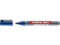 Viltstift edding 361 whiteboard rond 1mm blauw