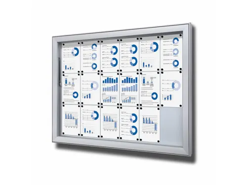Vergrendelbaar Notitiebord Outdoor Extra Diep 18xA4