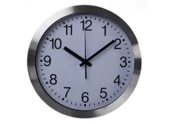 Aluminium Wandklok Ø 30cm cijferaanduiding DCF