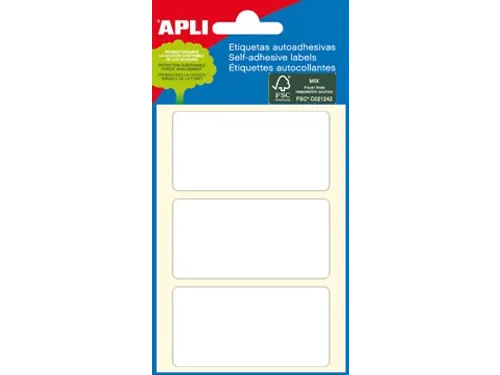Apli Etiket 34x67mm Wit
