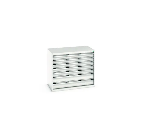 ladekast HxBxD 900x1050x650mm 7laden RAL7035 front RAL7035