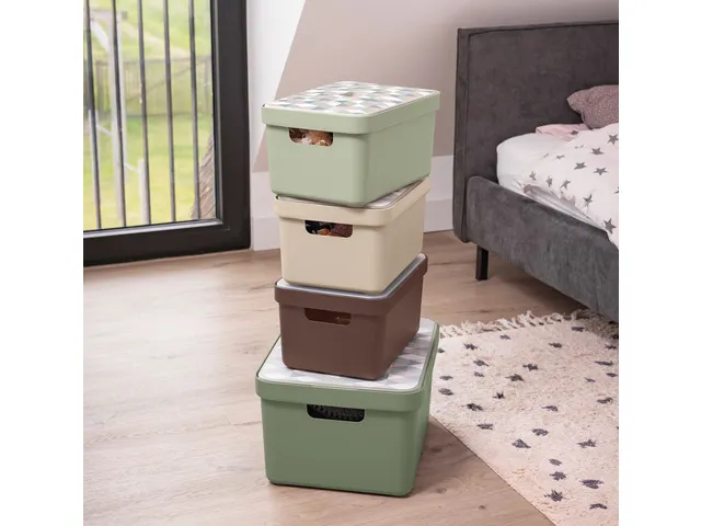 Sigma Home opbergbox 5L beige - 25,2x17,5x12,2cm
