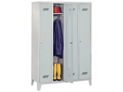 locker,RAL 7035,HxBxD 1850x1200x500mm,4vak,vak B 300mm,cil.-slot