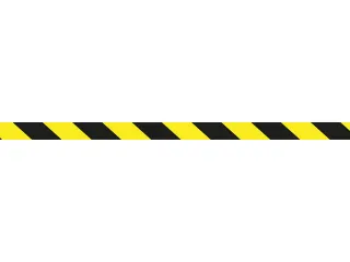 Vloermarkeringstape Raadhuis PVC 50mm x 33m zwart/geel 3 rol - 2
