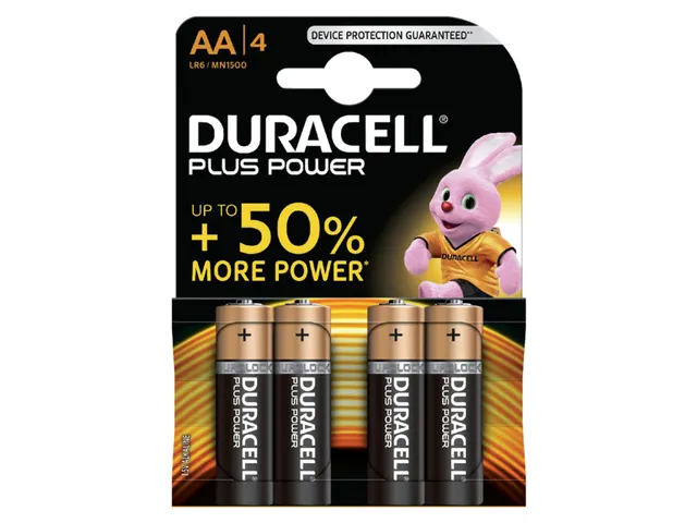 Batterij Duracell Plus Power 4x AA Alkaline