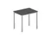 In hoogte verstelbaar bureau,HxBxD 720-840x800x600mm,MS-donkergrijs