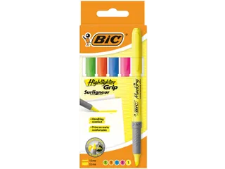 Markeerstift Bic Highlighter Grip Assorti 5 stuks - 1