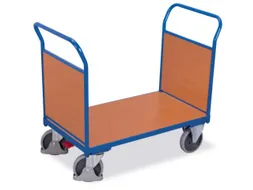 Platformwagen 500kg Laadvlak 1000x700mm 2 Kopwanden Ral 5010 Beuken