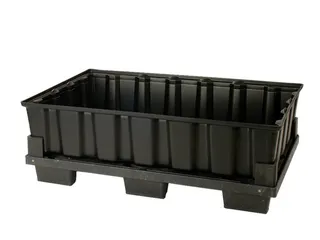 PE-opvangbak,v. 2x200l vat,opvangvol. 220l,HxBxD 400x1220x820mm - 1