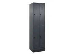 dubbeldekse locker,HxBxD 1950x500x500mm,2x2vak.,vak B 250mm
