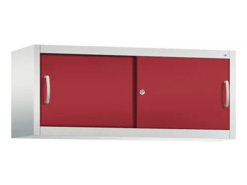 opzetkast,v. schuifdeurkast,romp RAL7035,front RAL3003
