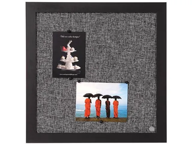 Bisilque Notitiebord 45x45cm Black Shadow Lichtgrijs