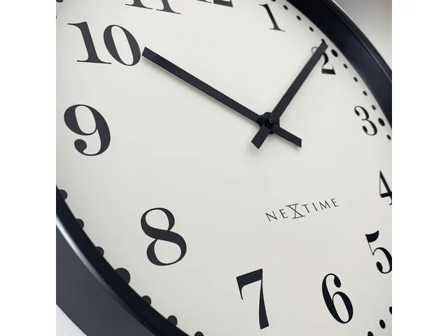 Wandklok NeXtime Dickens 30 cm wit