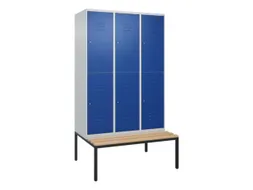 Dubbeldekse dekenkist,HxBxD 2120x1200x815mm,3x2vak.,vak B 400mm