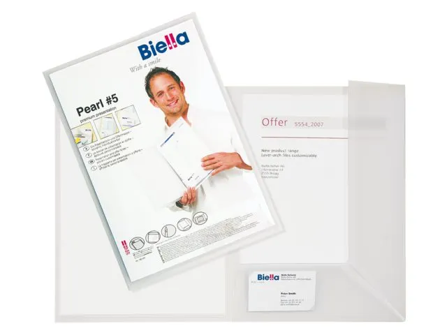 Offertemap Pearl5+insteektas A4 2 flappen transparant