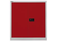 kantoorkast openslaande deuren HxBxD 1000x914x400mm Stalen Grijs Rood