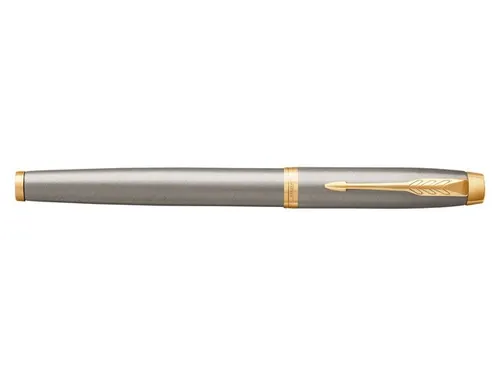 Rollerpen Parker IM Brushed metal GT Finish Fijn Zwarte inkt