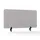 Akoestisch PET-vilt scheidingsscherm bureau lichtgrijs 60x120cm