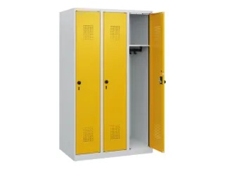 schoollocker,HxBxD 1530x900x500mm,3vak,vak B 300mm,draaigrendel - 1