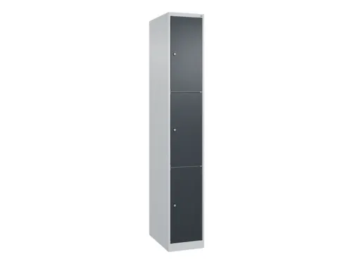 lockerkast,HxBxD 1850x300x500mm,1x3vakken,vak B 300mm,cil.-slot