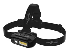 hoofdlamp,behuizing alu/ABS,LED,250-600lumen,hoofdband,sensor