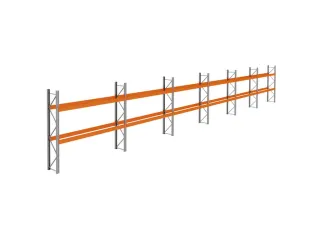 palletstelling,basis+5xaanbouw,HxBxD 3360x22300x750mm,vakl. 3400kg - 1