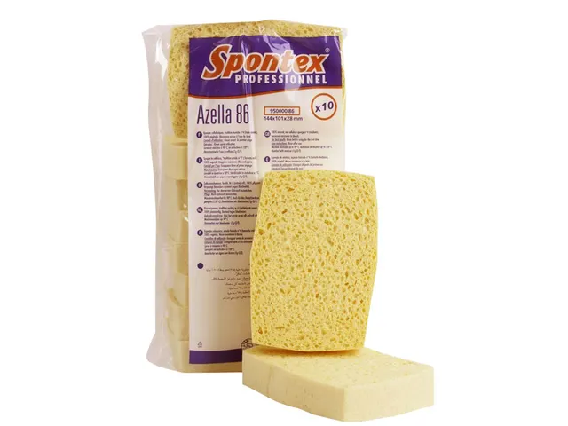 Eponge vitre Spontex Azella 86 viscose 144x101x28mm 10 pièces