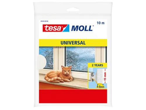 tochtstrip tesamoll Universal schuimprofiel zelfklevend 10mx15mm wit