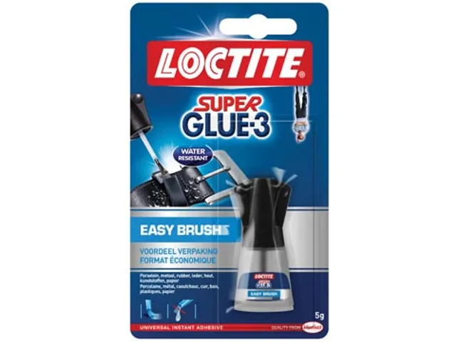Secondelijm Super Glue Easy Brush Blister 5 g
