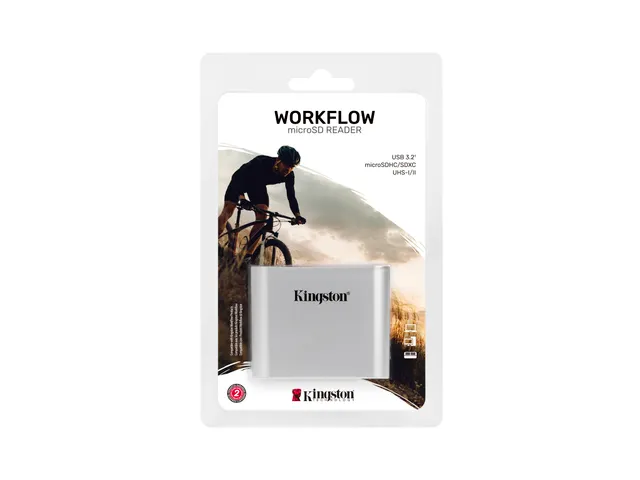 USB3.2 Gen1 Workflow microSDHC/SDXC UHS-II kaartlezer met twee sleuven