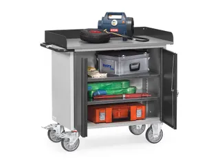 Werkplaatswagens Van Staalplaat 12456 Ral7035 Front Ral7016 - 2