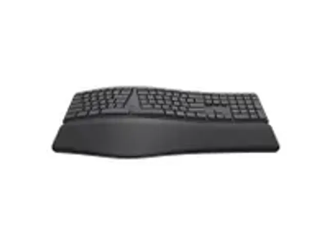 OUTLET Trust Keyra Draadloos Ergonomisch Toetsenbord Zwart QWERTY US