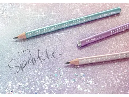 Potlood Faber-Castell Jumbo grip Sparkle 2 kokers elk 36stuks: rose me