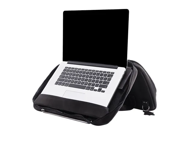 R-Go Viva Laptoptas zwart leder 15.6 inch