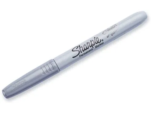 Permanente Marker Metallic, Fijne Punt, Zilver