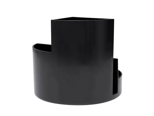 Pennenkoker MAULroundbox Blauwe Engel recycled 6 vaks zwart