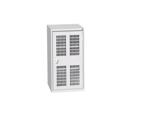 universele kast,HxBxD 1000x525x550mm,2xStalen bodem,draaigrendelslot